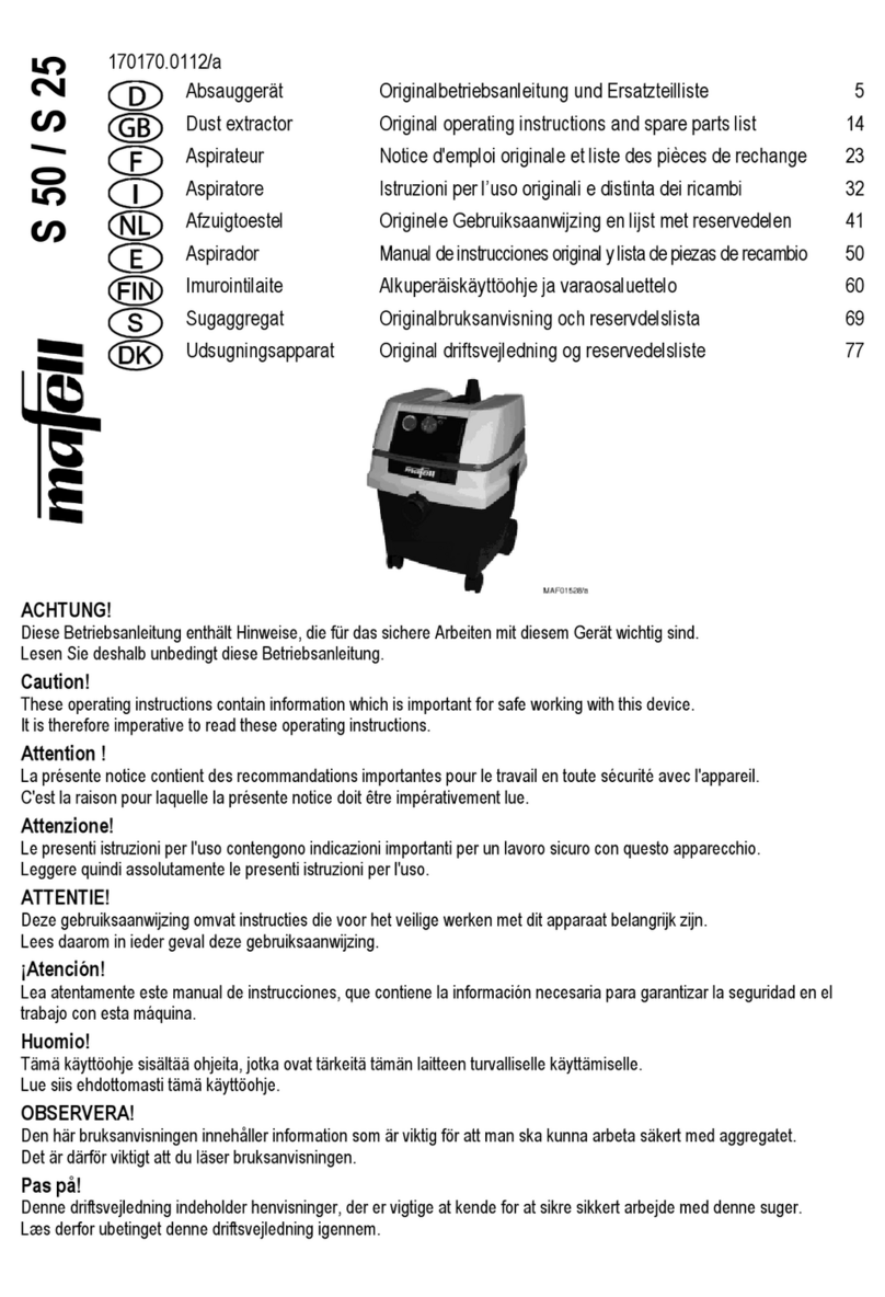 Mafell S 50 Original operating instructions and spare parts list