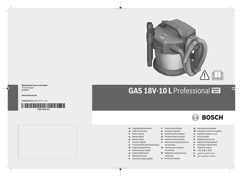 Bosch GAS 18V-10 L Professional User manual