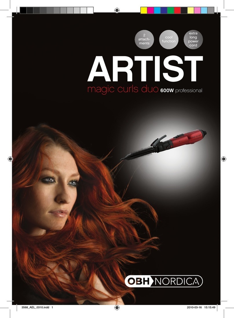 OBH Nordica ARTIST magic curls duo User manual