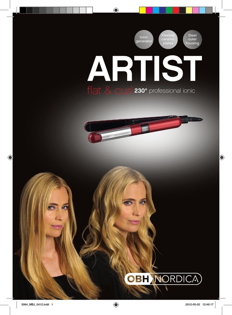 OBH Nordica ARTIST flat & curl User manual