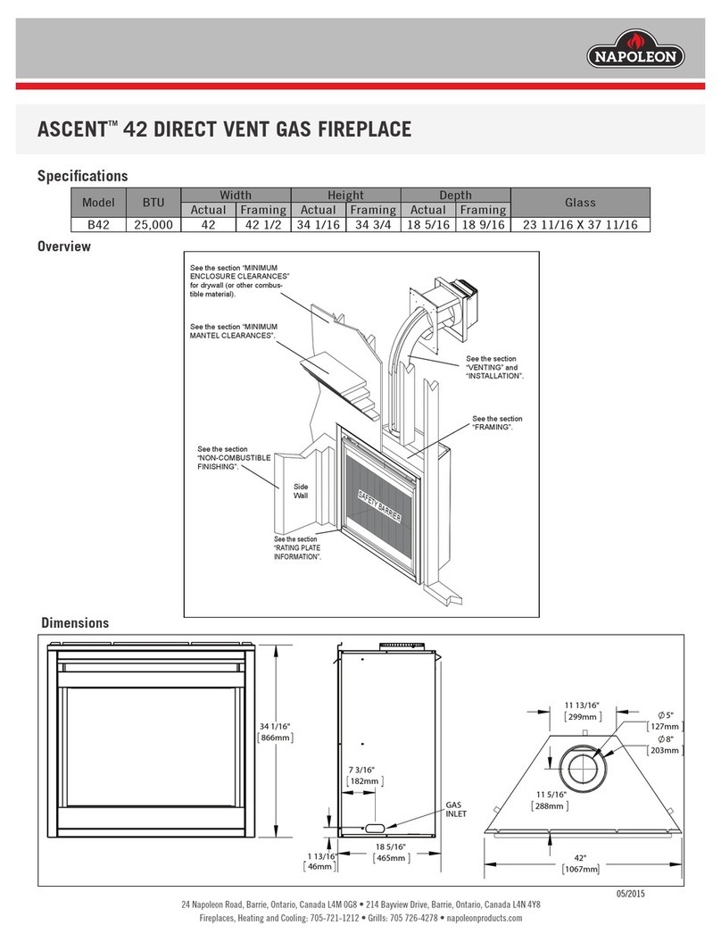 Napoleon ASCENT B42 quick start guide
