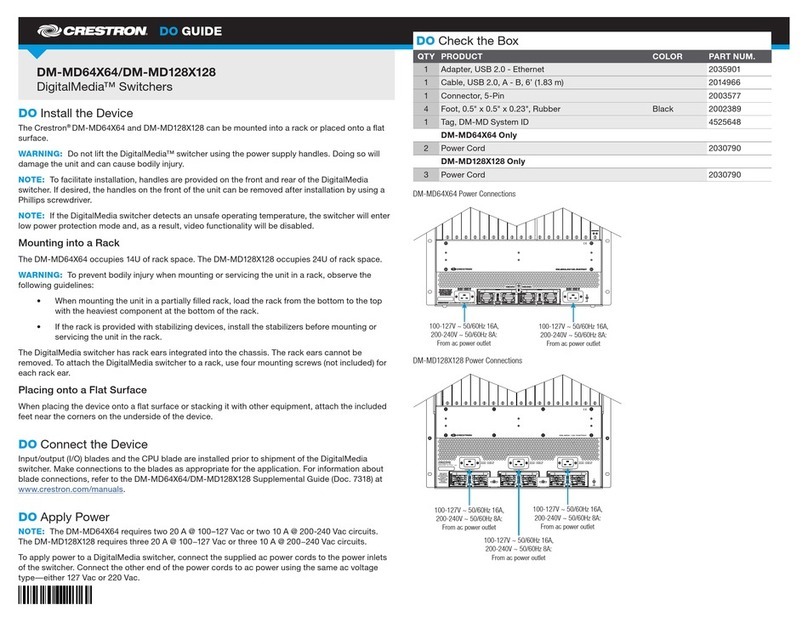 Crestron DigitalMedia DM-MD64X64 Do guide