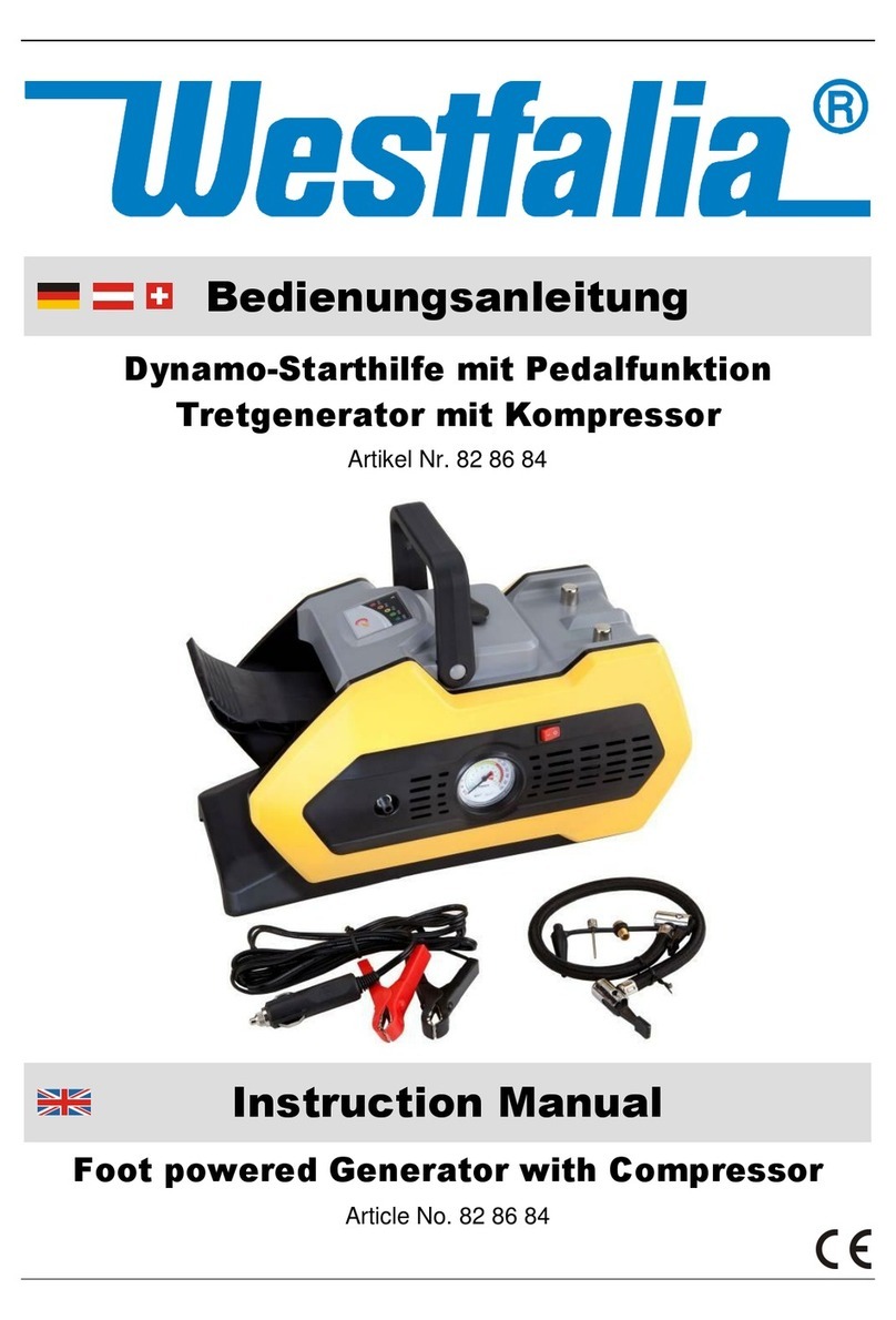 Westfalia 82 86 84 instruction manual