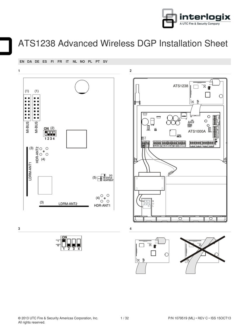 Interlogix ATS1238 Installation sheet