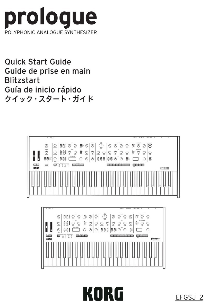 Korg prologue User manual