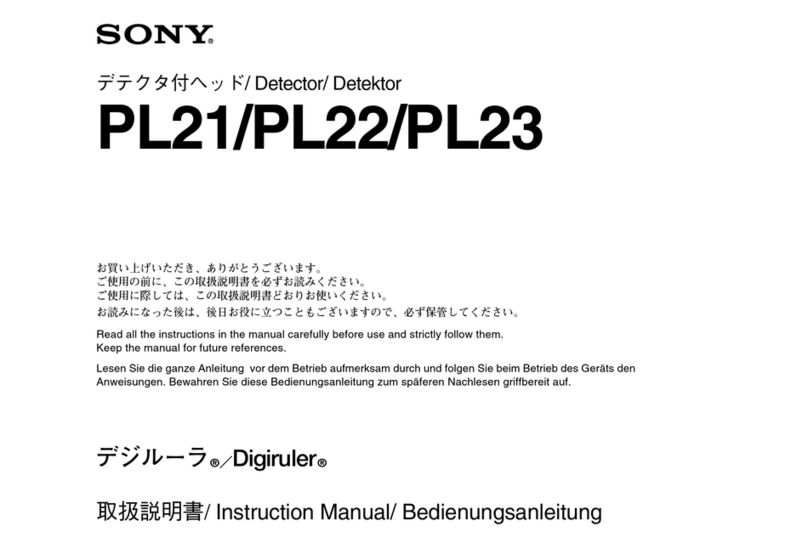 Sony Digiruler PL21 User manual