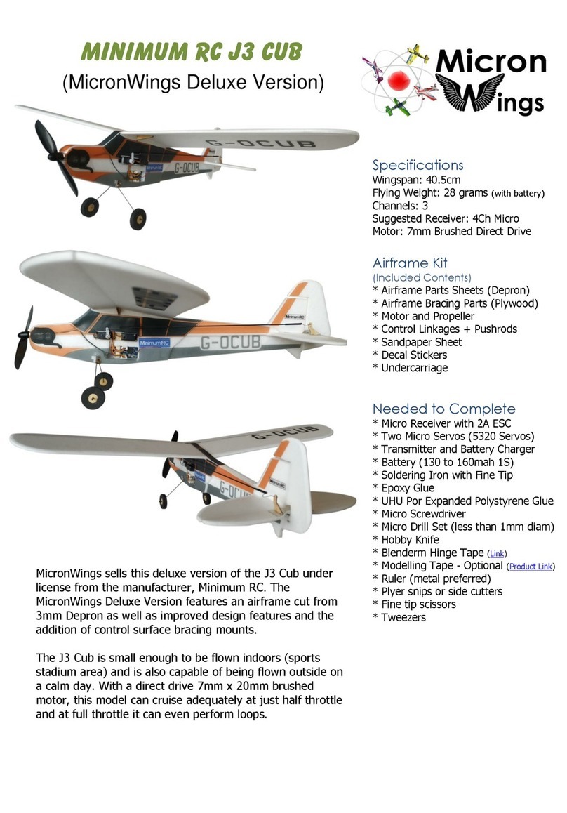 Micron Wings MINIMUM RC J3 CUB manual