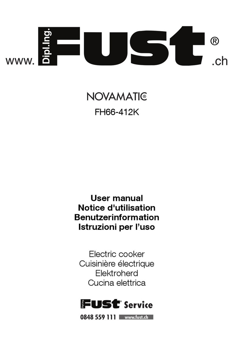 FUST NOVAMATIC FH66-412K user manual