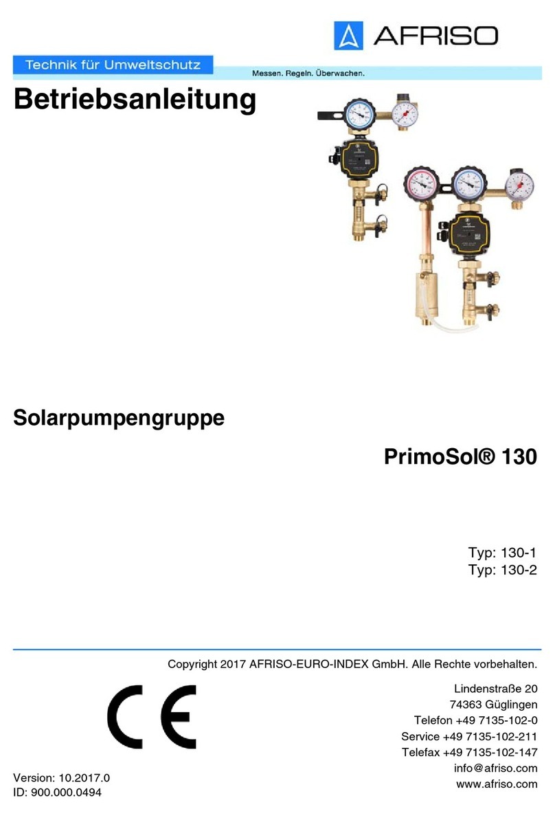 AFRISO PrimoSol 130 Series operating instructions