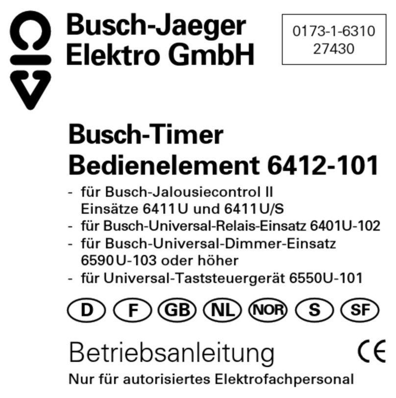 Busch-Jaeger 6412-101 manual