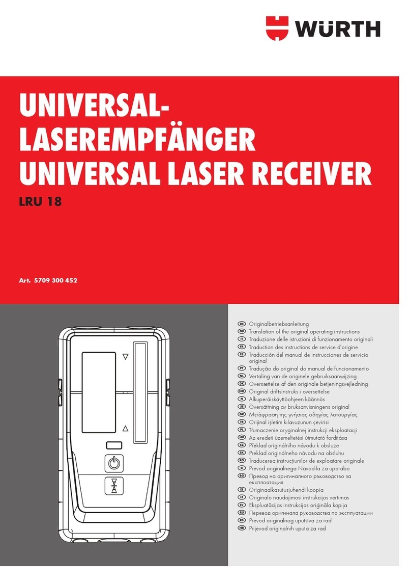 Würth LRU 18 Translation of the original operating instructions Würth LRU 18 Translation of the original operating instructions