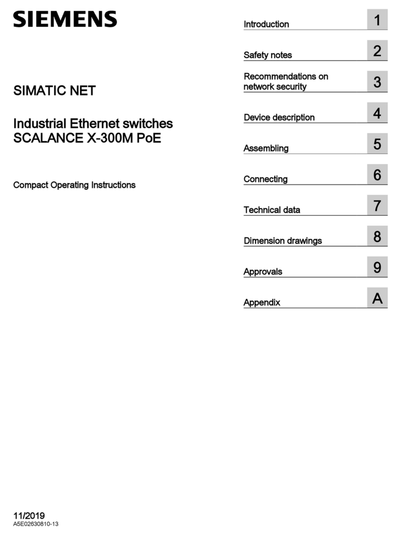 Siemens SIMATIC SCALANCE X-300M PoE Compact operating instructions