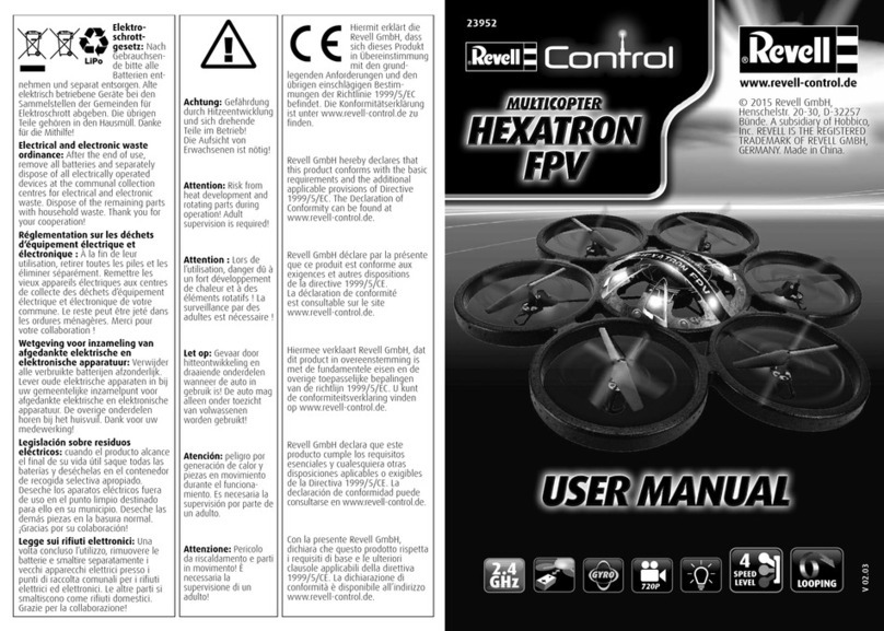 REVELL HEXATRON FPV User manual