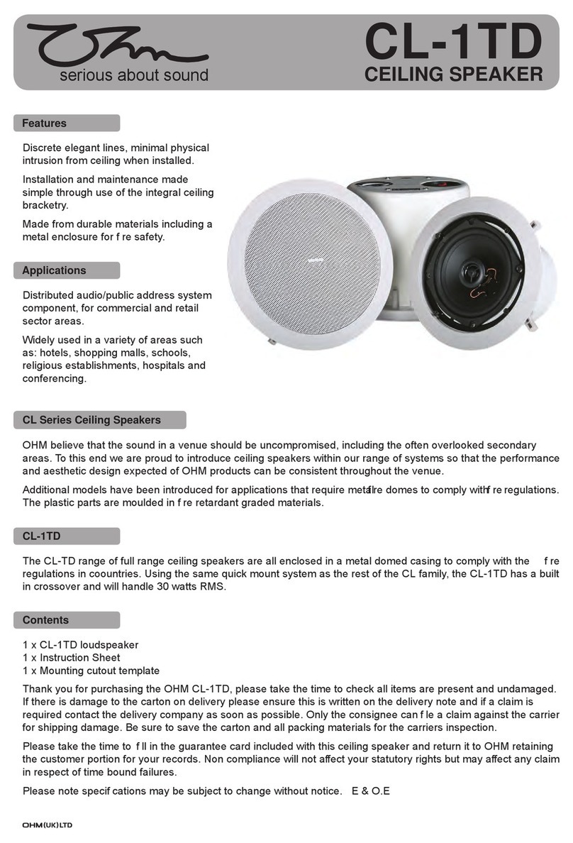 OHM CL-1TD User manual