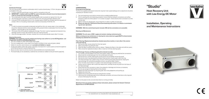 Vectaire Studio Assembly instructions