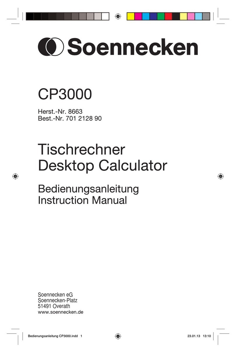 Soennecken CP3000 instruction manual