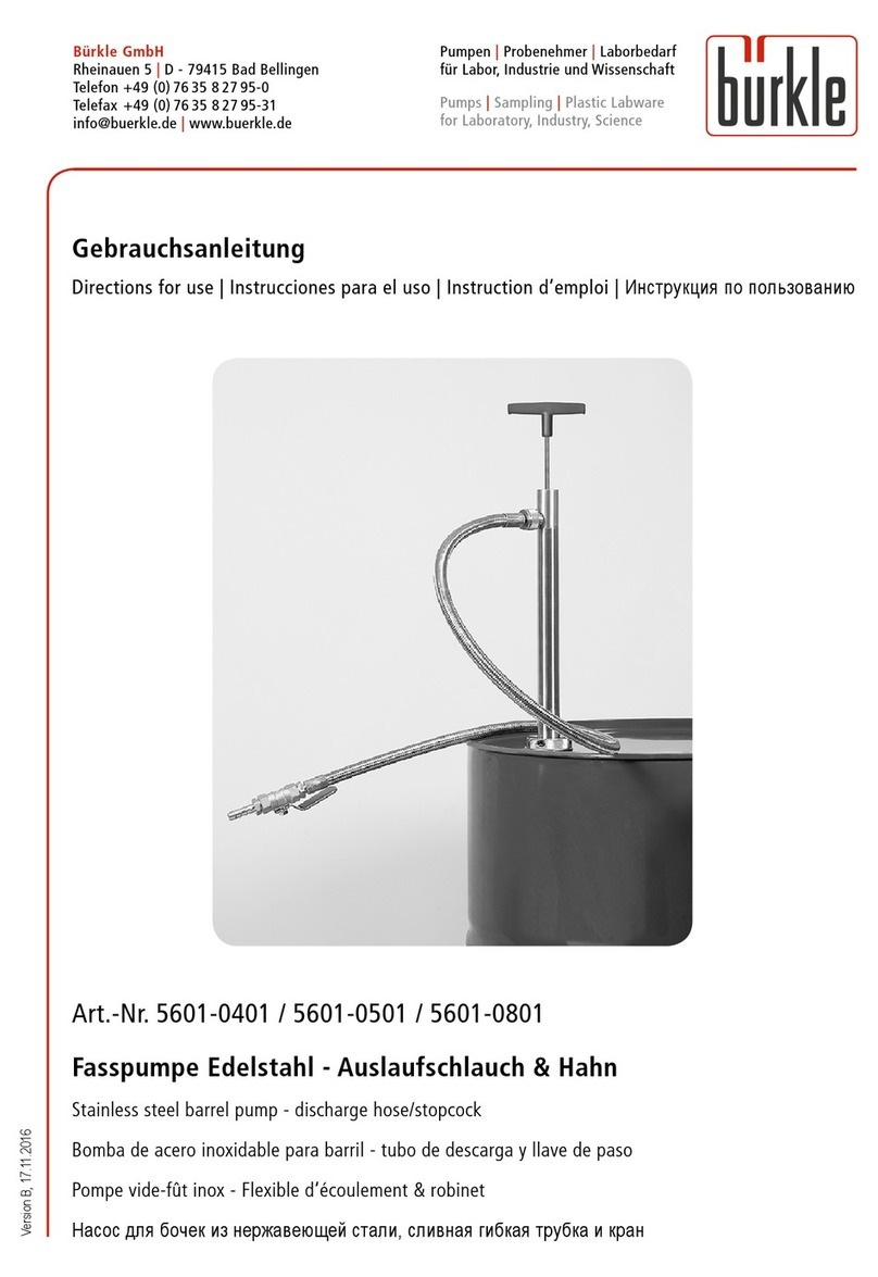 burkle 5601-0501 Directions for use