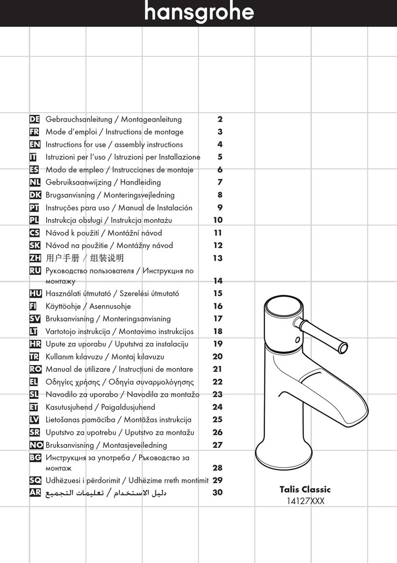 Hans Grohe Talis Classic Series Instructions for use/assembly instructions Hans Grohe Talis Classic Series Instructions for use/assembly instructions