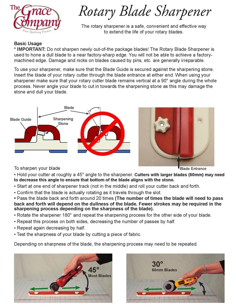 Grace Company Rotary Blade Sharpener manual