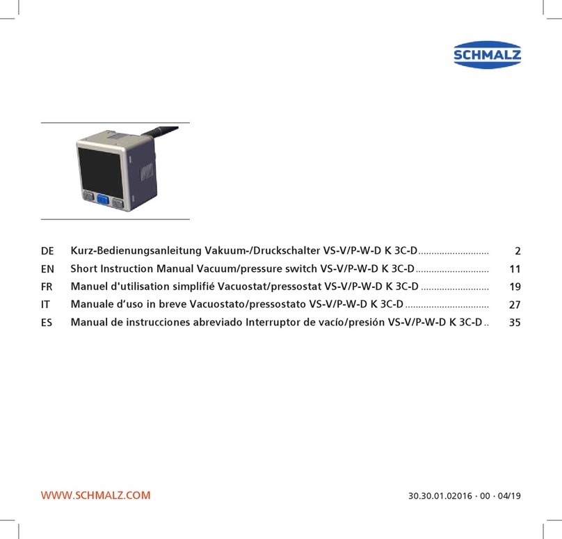 Schmalz VS-VP1-W-D NPN K 3C-D Short instruction manual