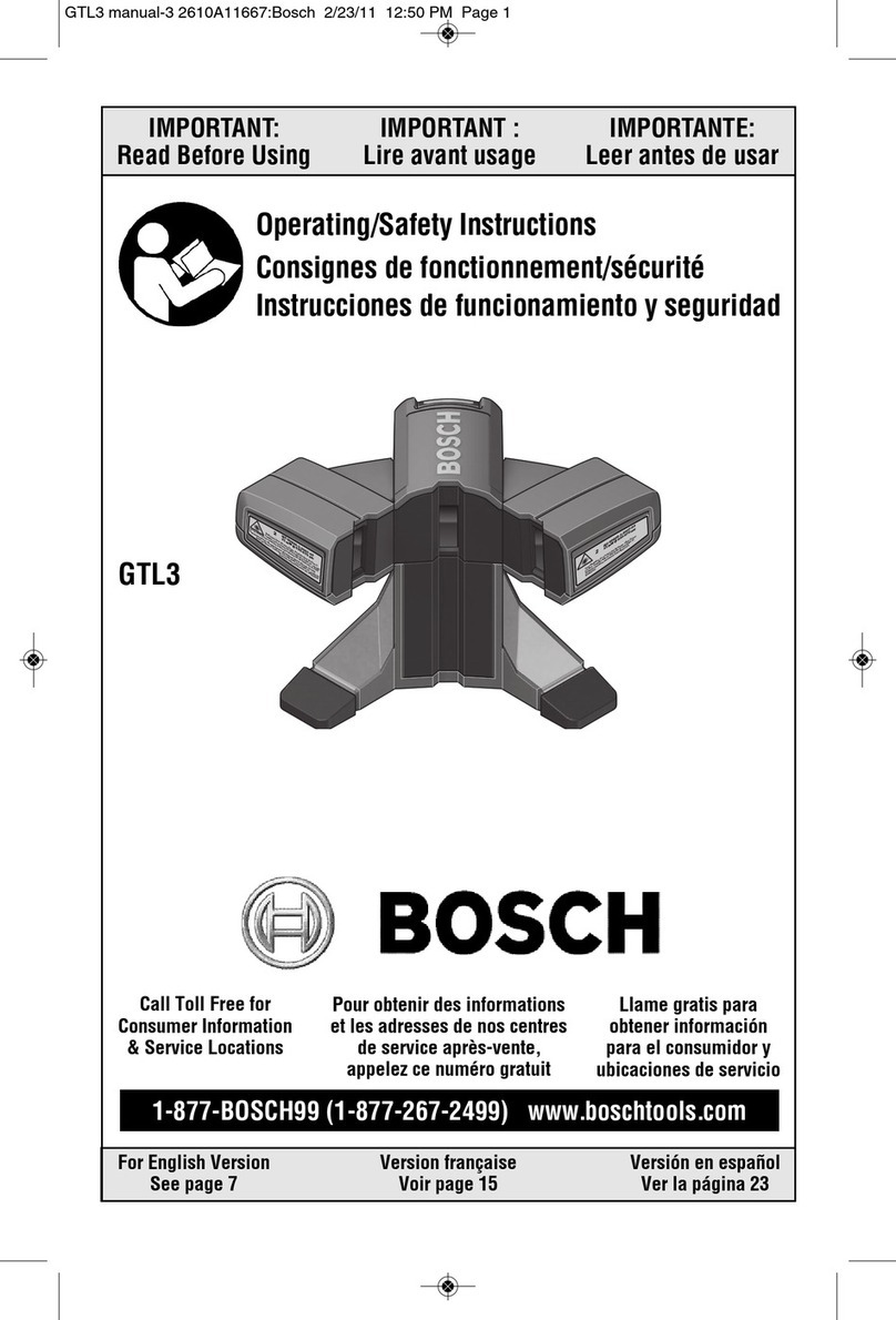 Bosch GTL 3 Professional Assembly instructions