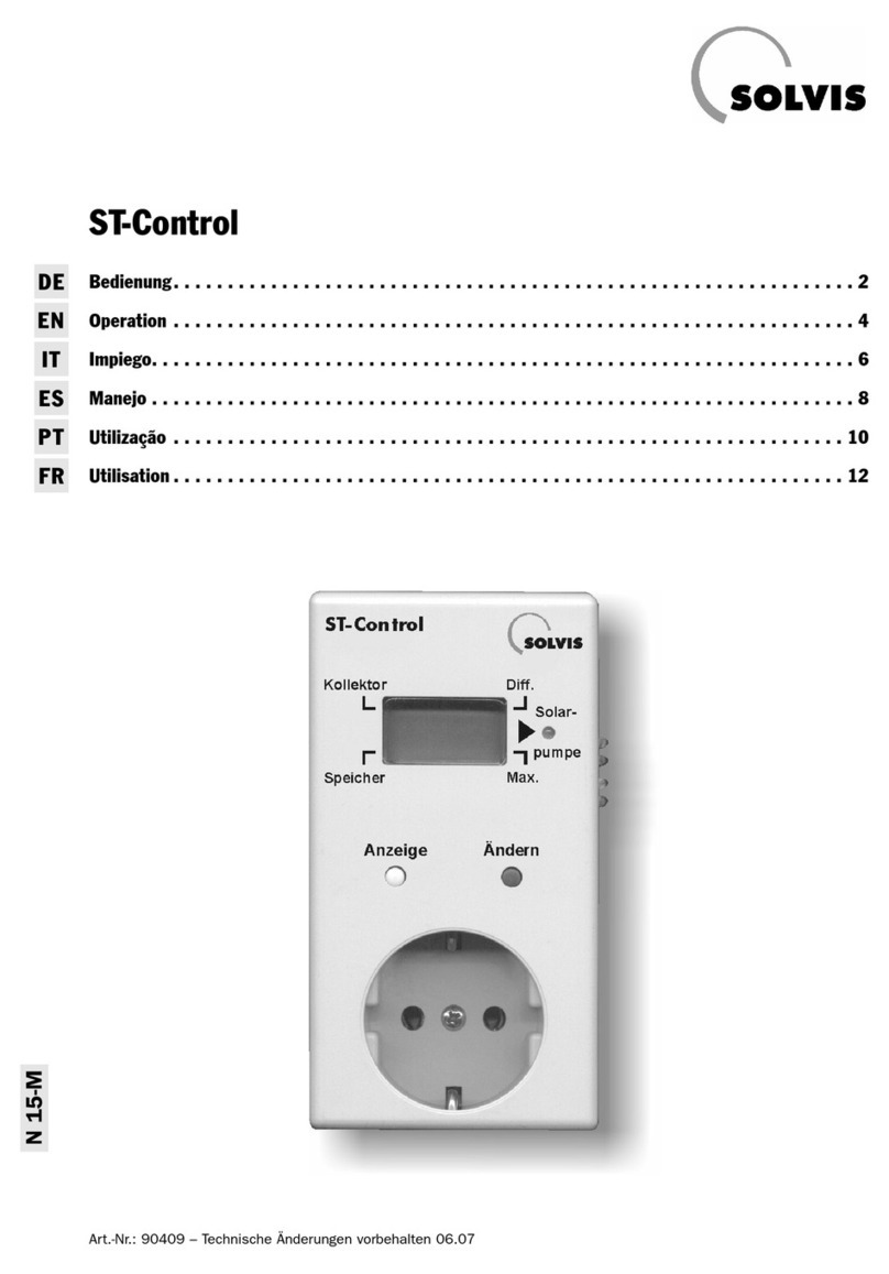Solvis ST-Control User manual