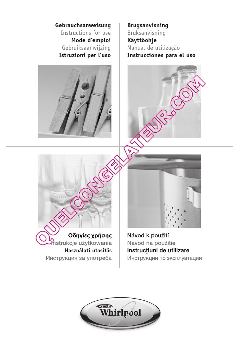 Whirlpool WVE1883NFW Instructions for use