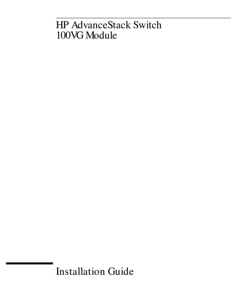 HP AdvanceStack 100VG User manual