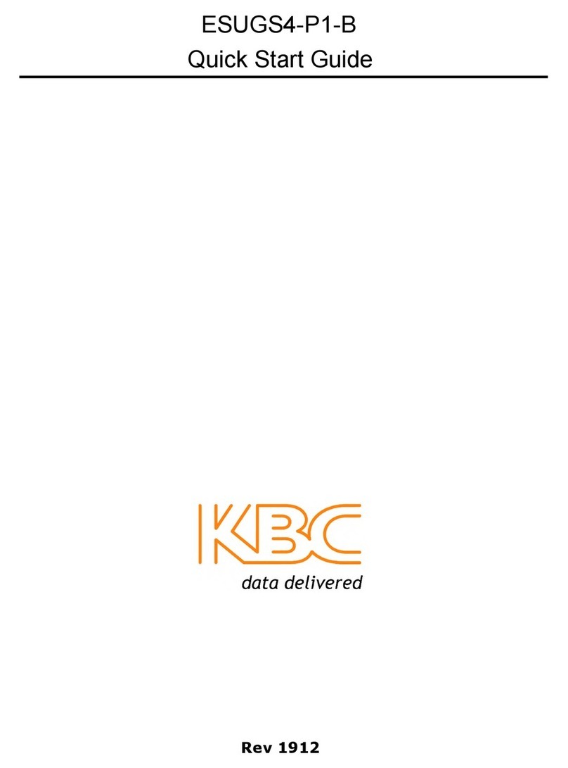 KBC ESUGS4-P1-B User manual