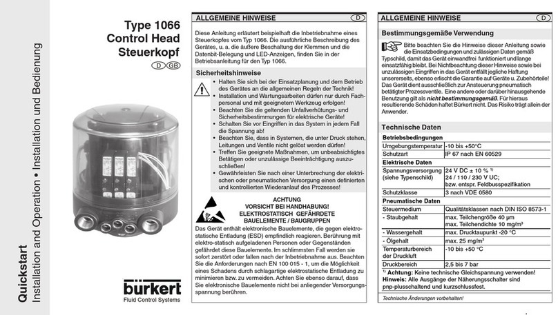 Burkert 1066 quick start