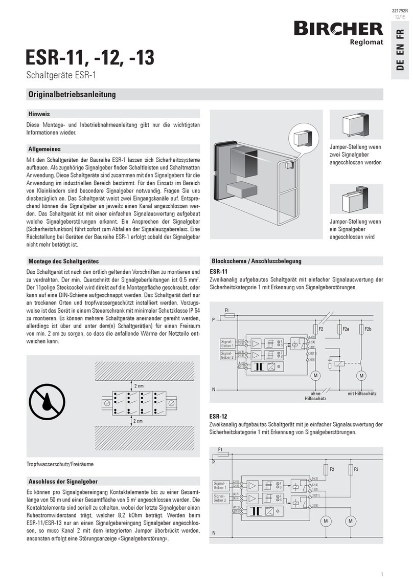Bircher ESR-1 User manual