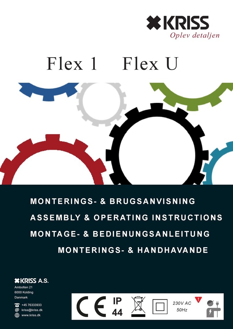 Kriss Flex 1 Assembly & operating instructions