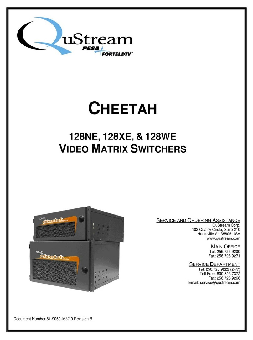 QuStream PESA CHEETAH 128 Series manual