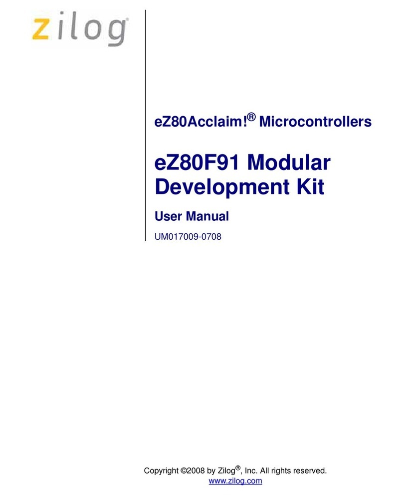 ZiLOG eZ80F91 User manual