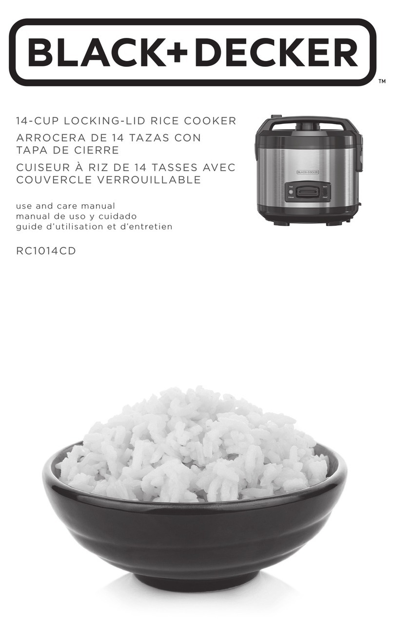 BLACK DECKER RC1014CD use and care manual