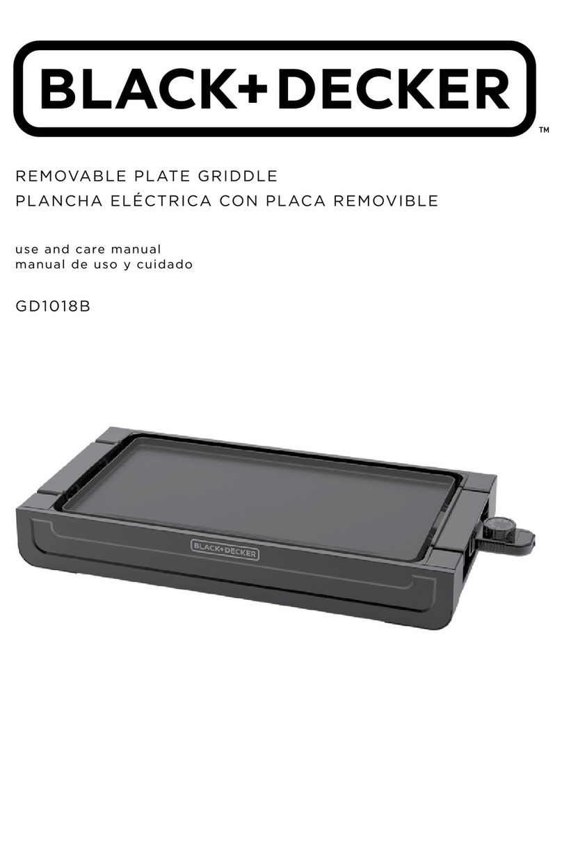 BLACK DECKER GD1018B use and care manual