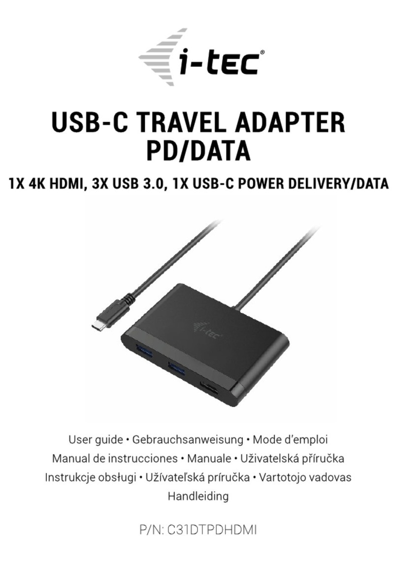 Itec USB-C Travel Adapter PD/Data User manual