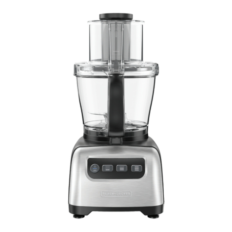 BLACK DECKER FP3300SKT use and care manual