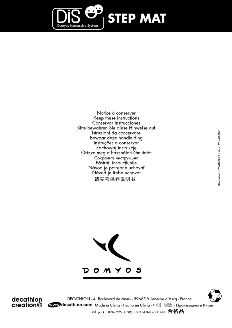 Decathlon Domyos DIS Step Mat manual