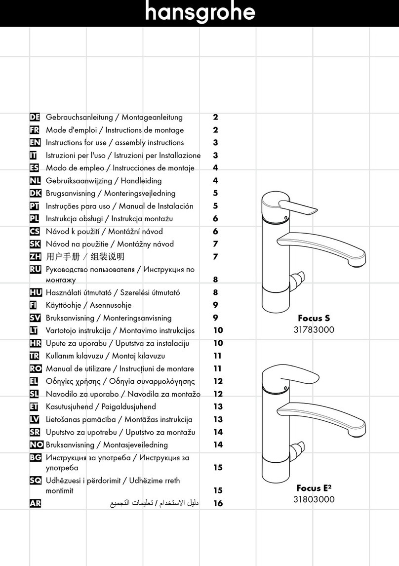 Hans Grohe Focus S Instructions for use/assembly instructions