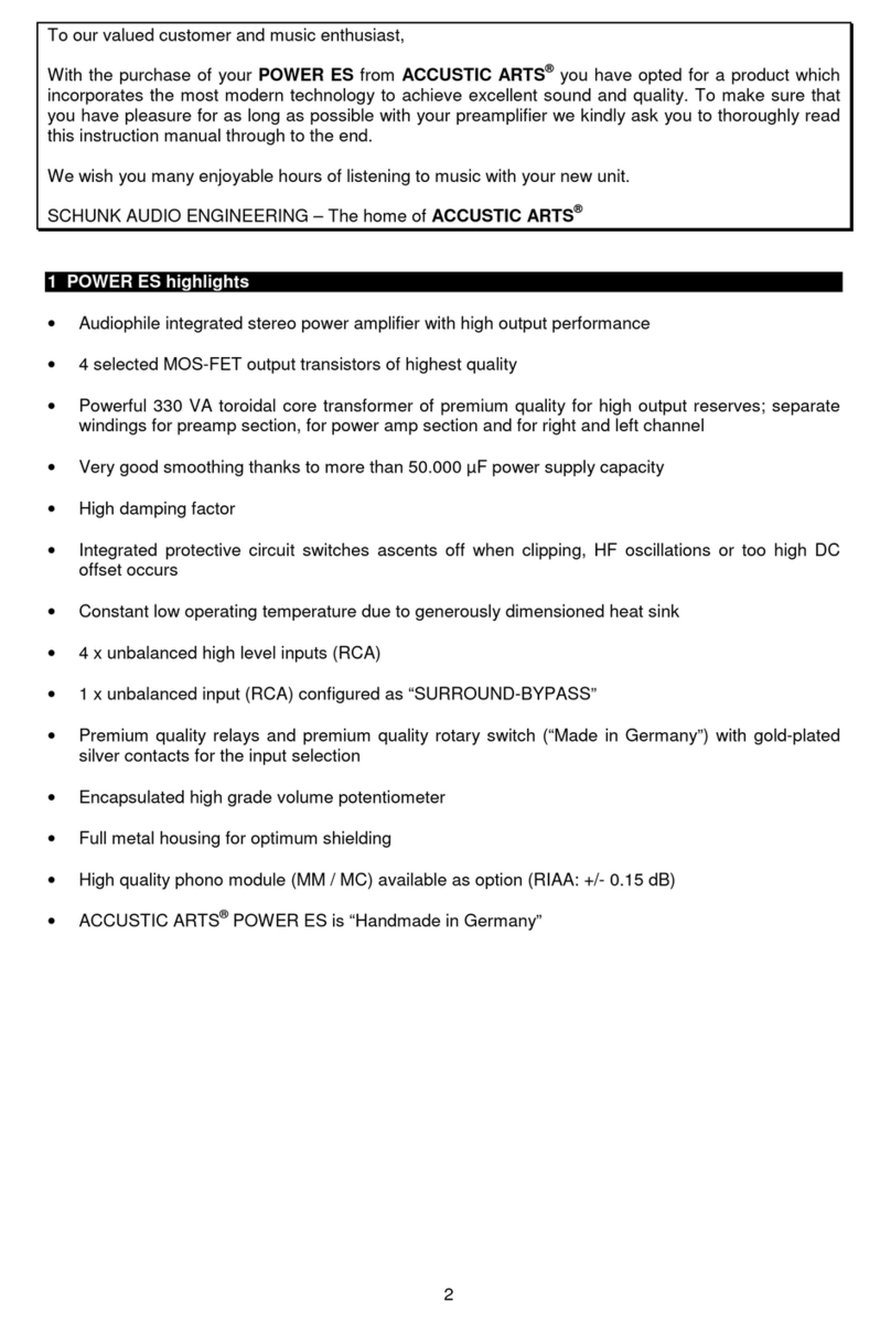 Accustic Arts Power ES manual