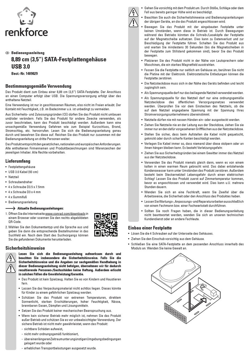 Renkforce 1409029 User manual Renkforce 1409029 User manual