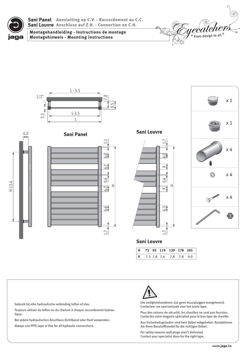 Jaga Eyecatchers Sani Panel User manual Jaga Eyecatchers Sani Panel User manual