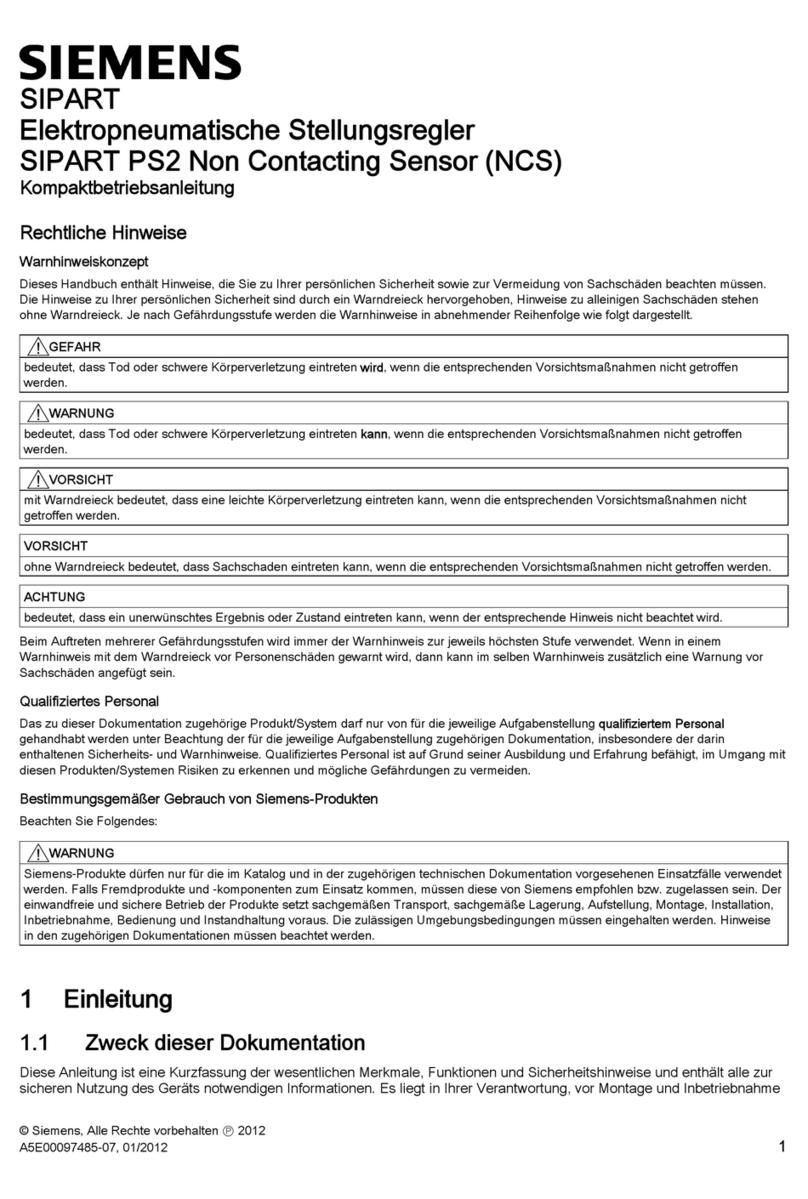 Siemens SIPART Series Administrator guide