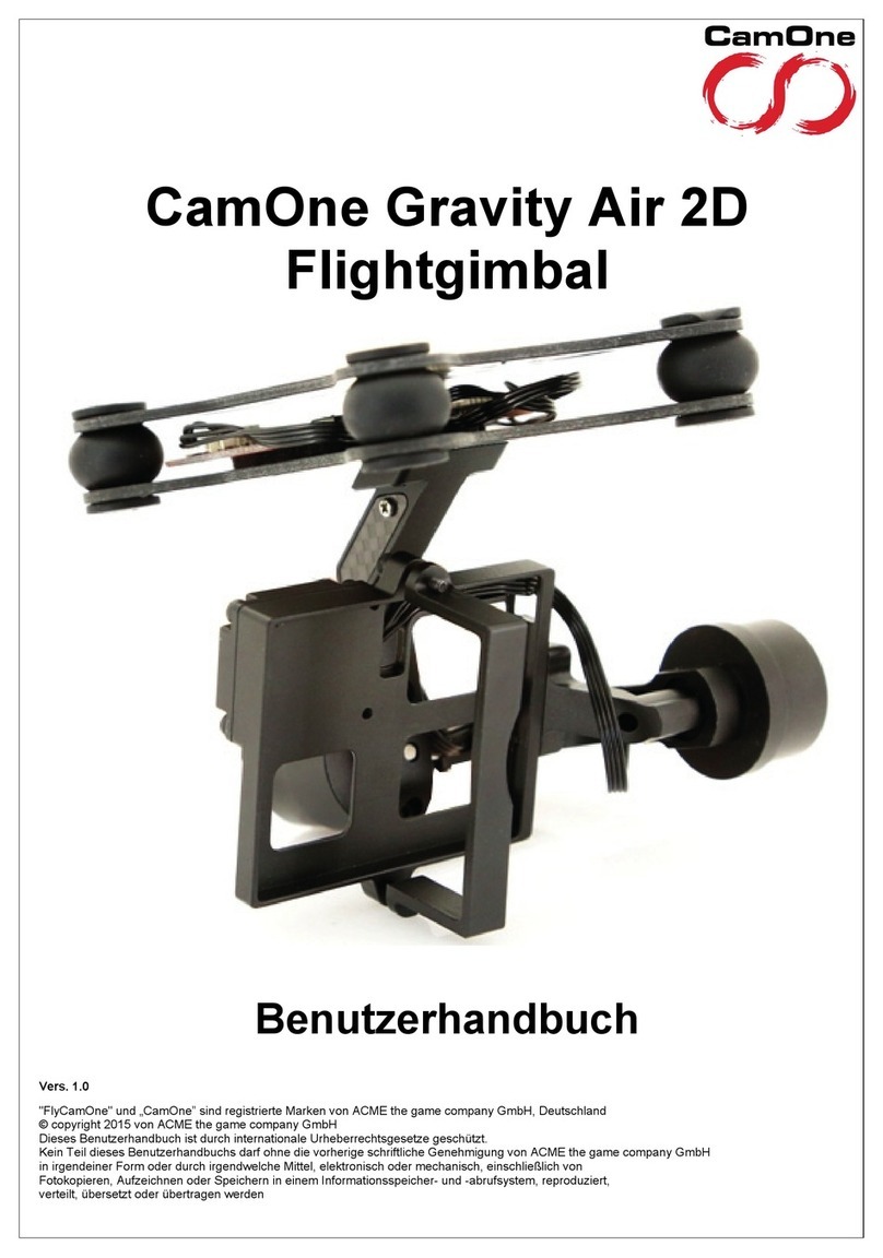 CamOne Gravity Air 2D manual