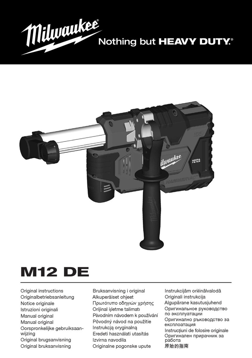 Milwaukee M12 DE Original instructions