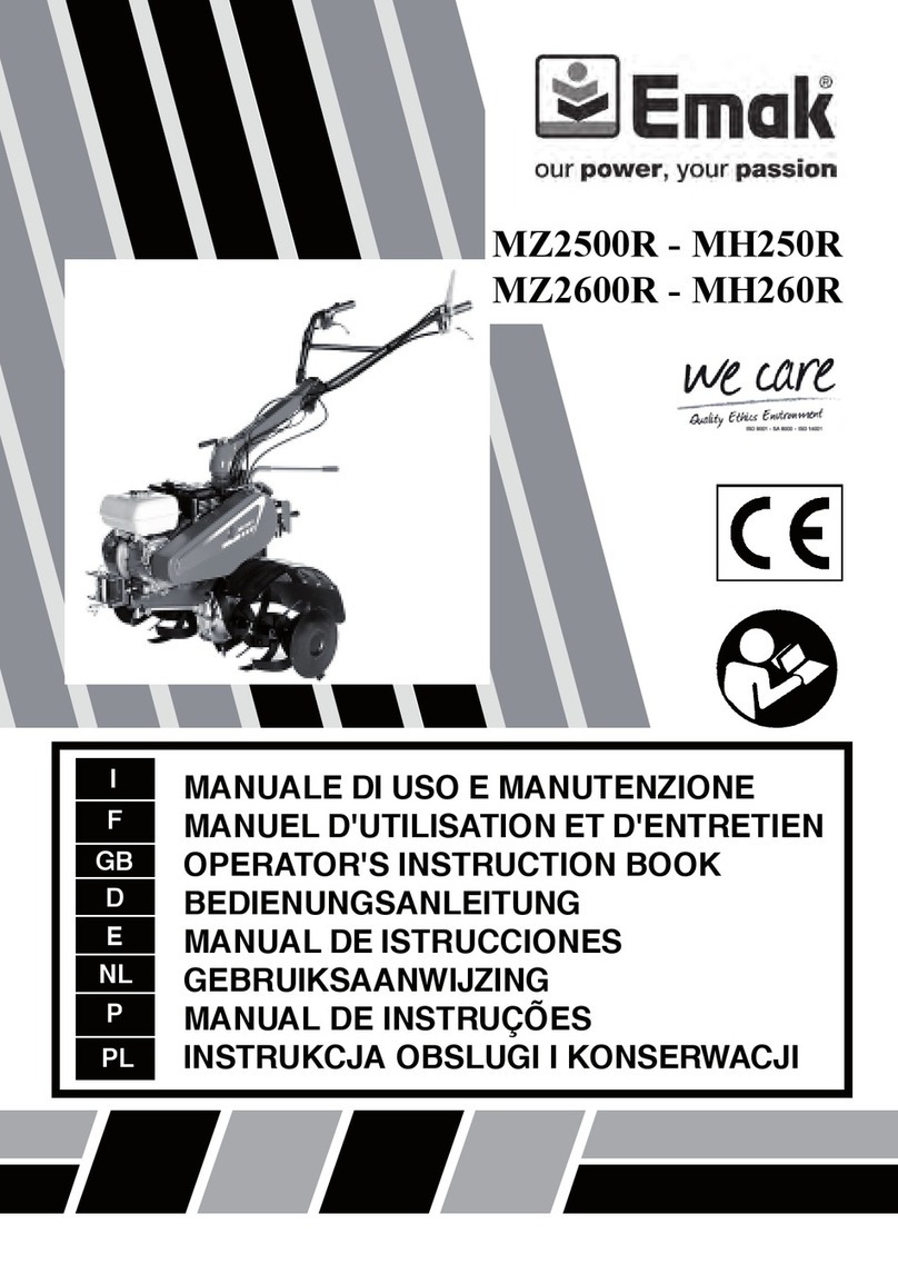 EMAK MZ2500R Operators instruction book EMAK MZ2500R Operators instruction book