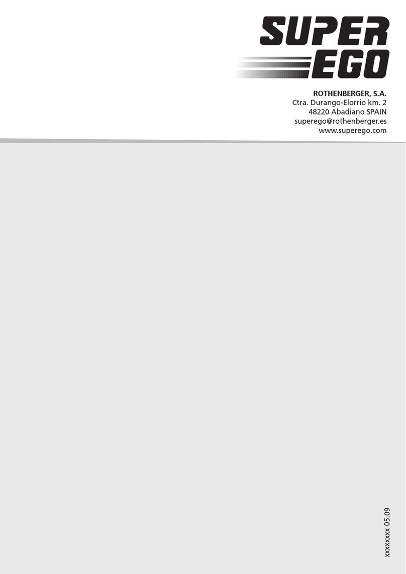 Rothenberger Super Ego Roscadora 2 Instructions for use