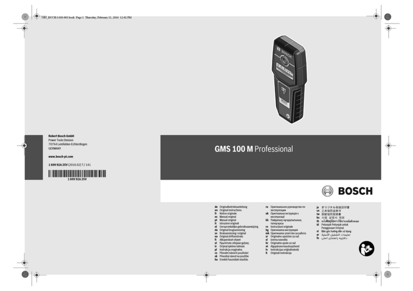 Bosch GMS 100 M User manual