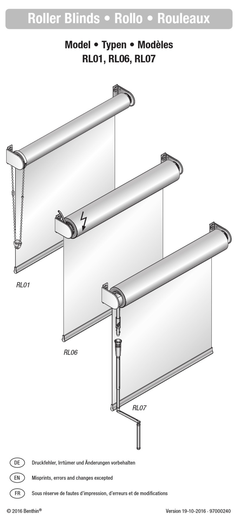 Benthin RL01 User manual